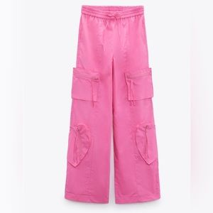 Zara Heart Cargo Pants NWT